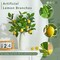 3-Pack 18-Inch Artificial Lemon Branches – Realistic Faux Lemons for Vase, Table, or Home Décor